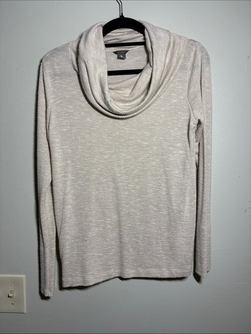 Eddie Bauer Cream Cowl Neck Sweater
